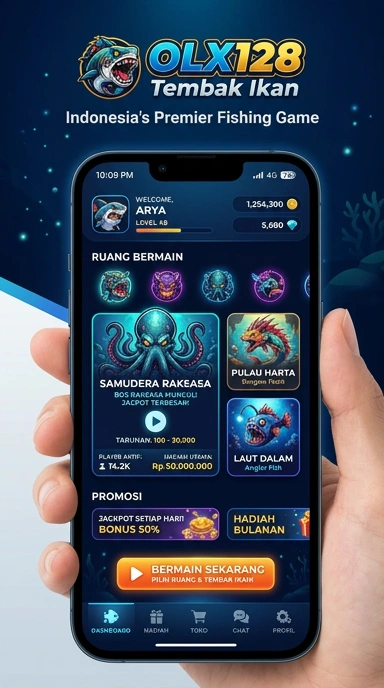 Layar utama olx128 — antarmuka bersih setelah instalasi